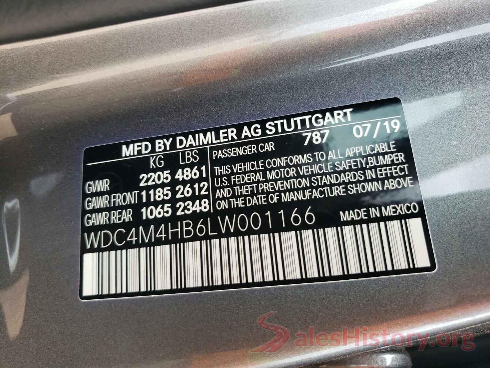 WDC4M4HB6LW001166 2020 MERCEDES-BENZ G CLASS