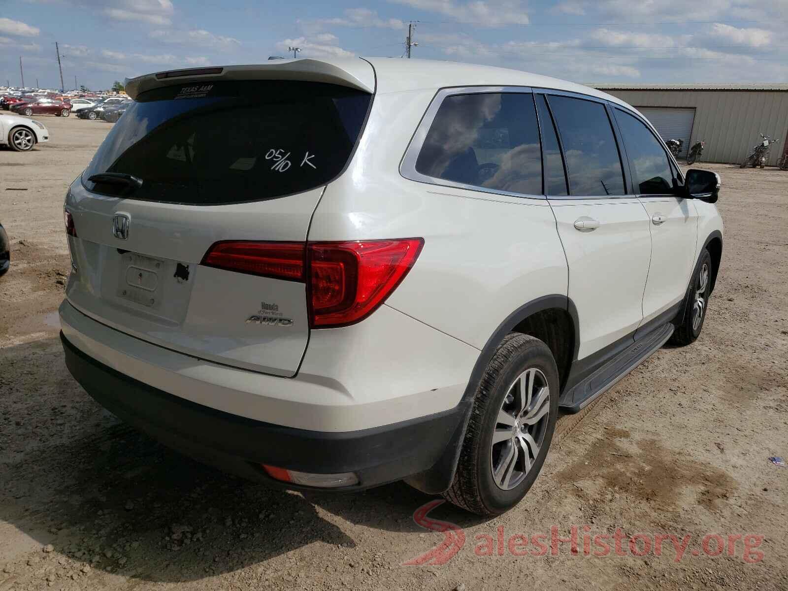 5FNYF6H54HB040051 2017 HONDA PILOT