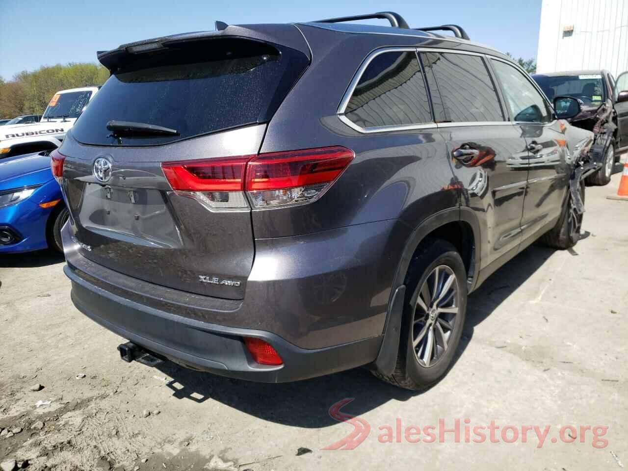 5TDJZRFH0KS581964 2019 TOYOTA HIGHLANDER