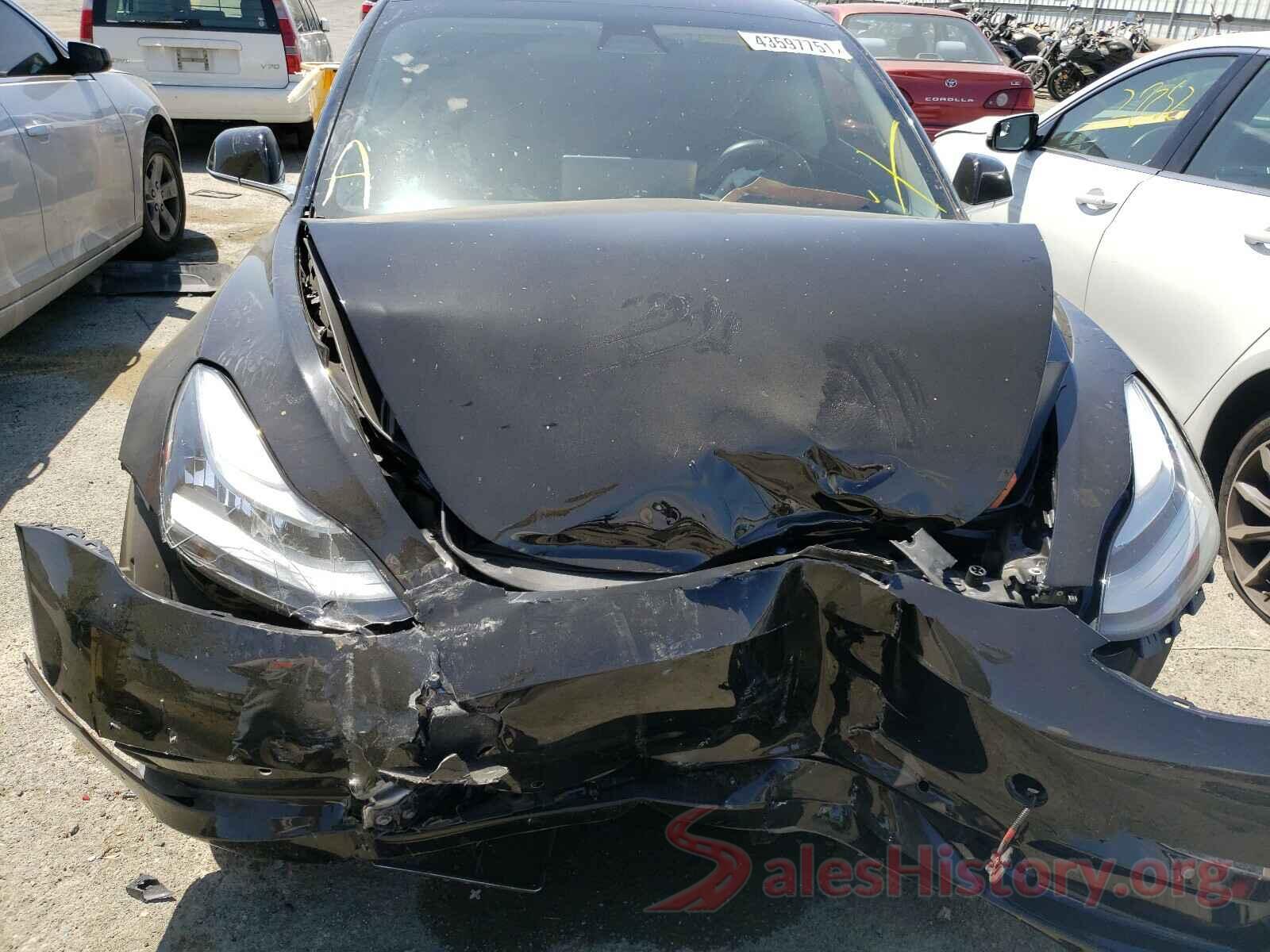 5YJ3E1EAXJF016182 2018 TESLA MODEL 3