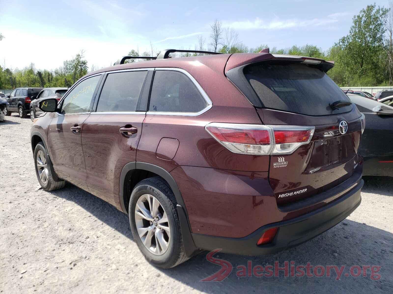 5TDBKRFH9GS355440 2016 TOYOTA HIGHLANDER