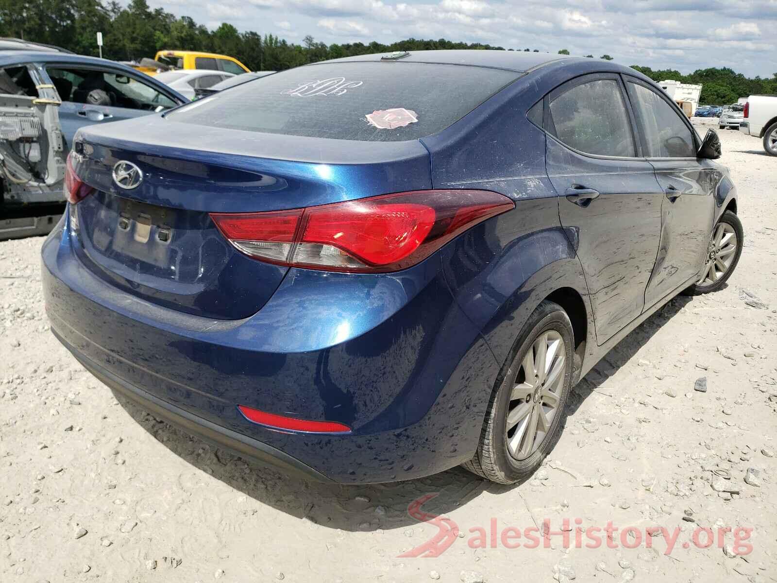 5NPDH4AE9GH740P80 2016 HYUNDAI ELANTRA