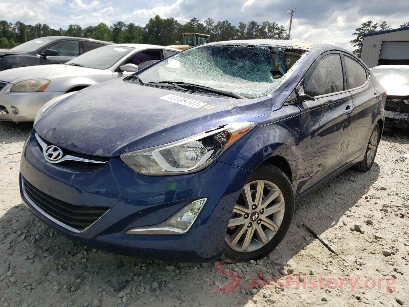 5NPDH4AE9GH740P80 2016 HYUNDAI ELANTRA