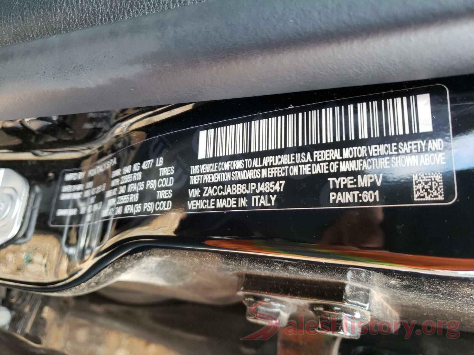 ZACCJABB6JPJ48547 2018 JEEP RENEGADE