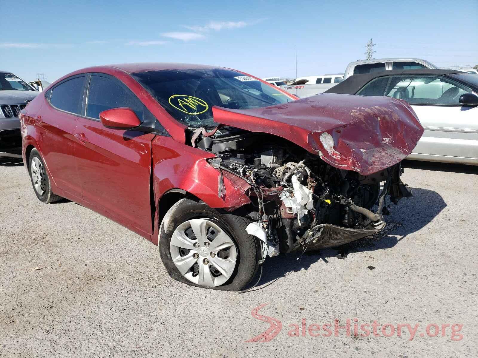 5NPDH4AE2GH734423 2016 HYUNDAI ELANTRA