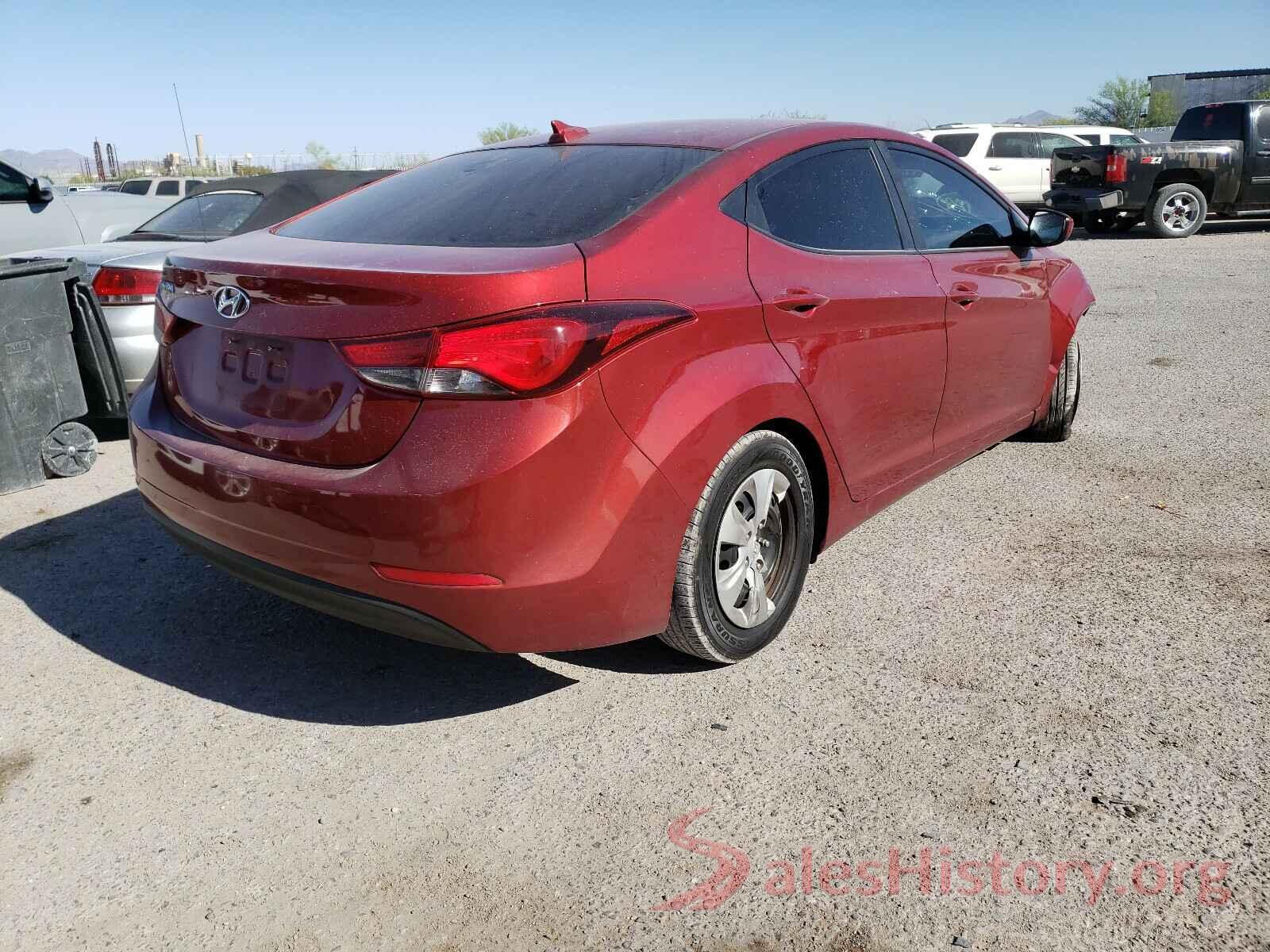 5NPDH4AE2GH734423 2016 HYUNDAI ELANTRA