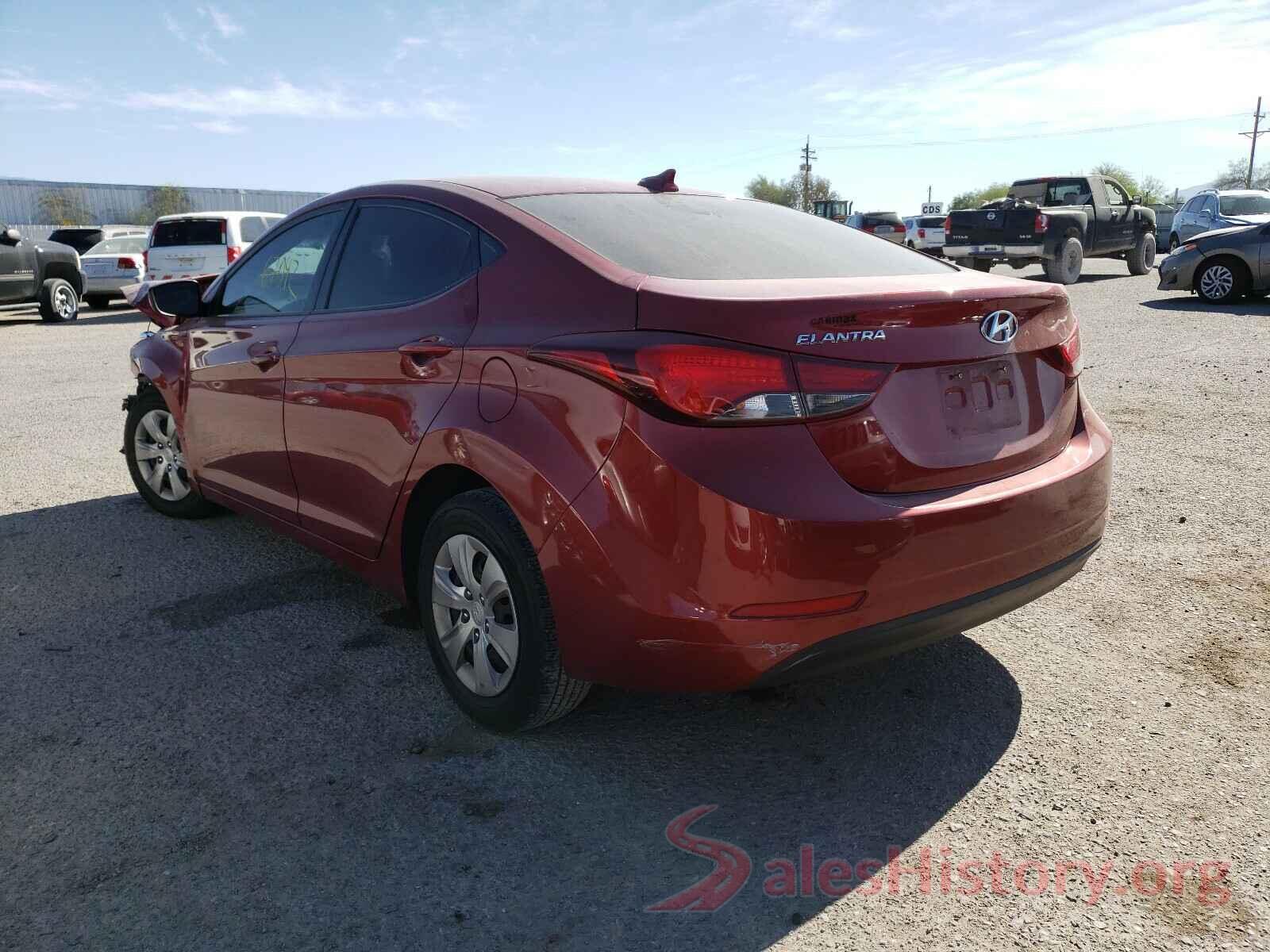 5NPDH4AE2GH734423 2016 HYUNDAI ELANTRA