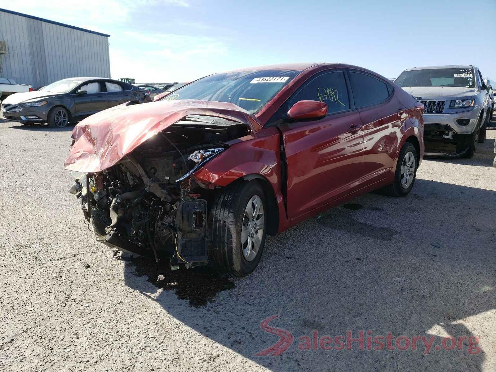 5NPDH4AE2GH734423 2016 HYUNDAI ELANTRA