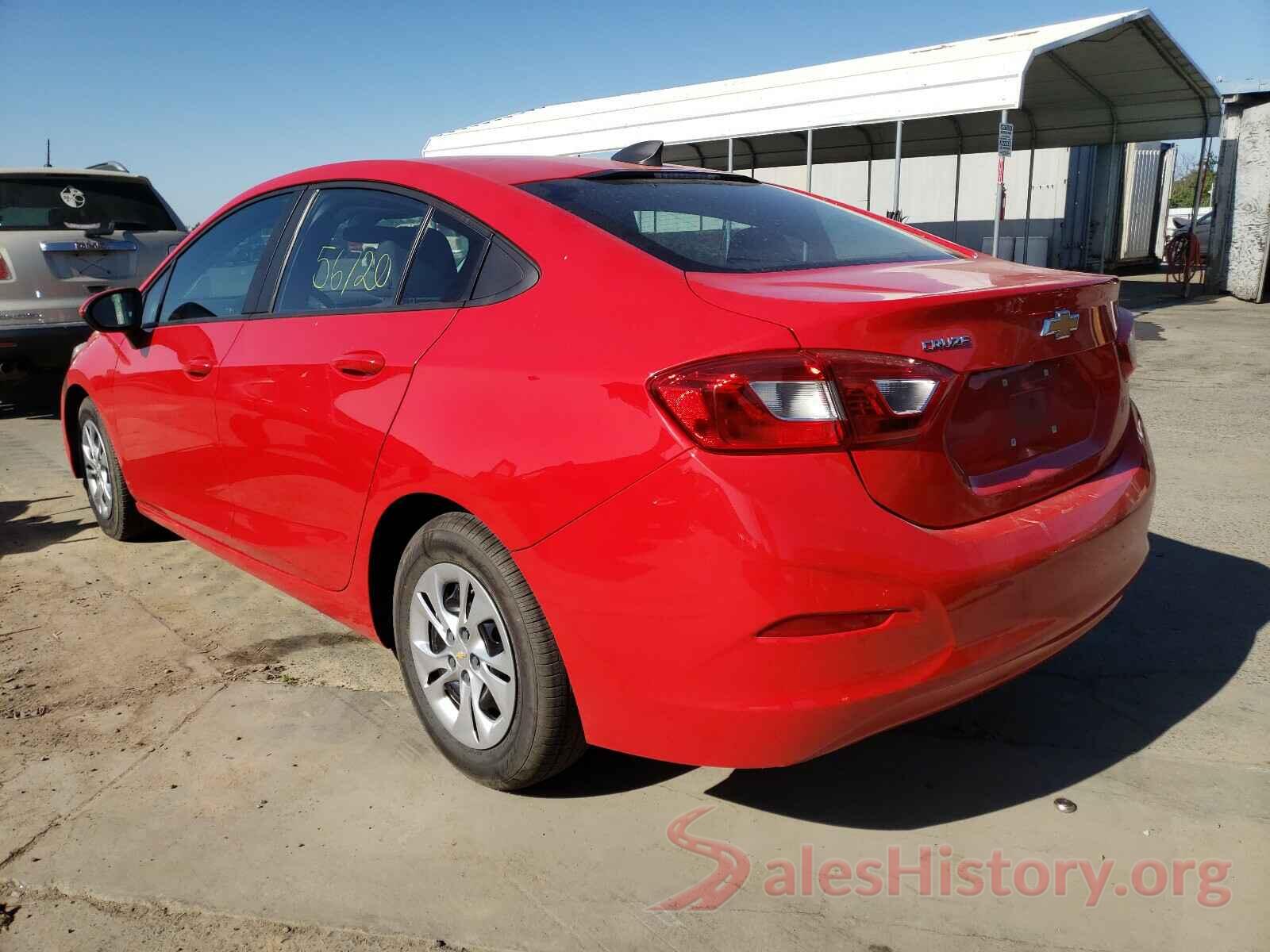 1G1BJ5SM7K7106192 2019 CHEVROLET CRUZE