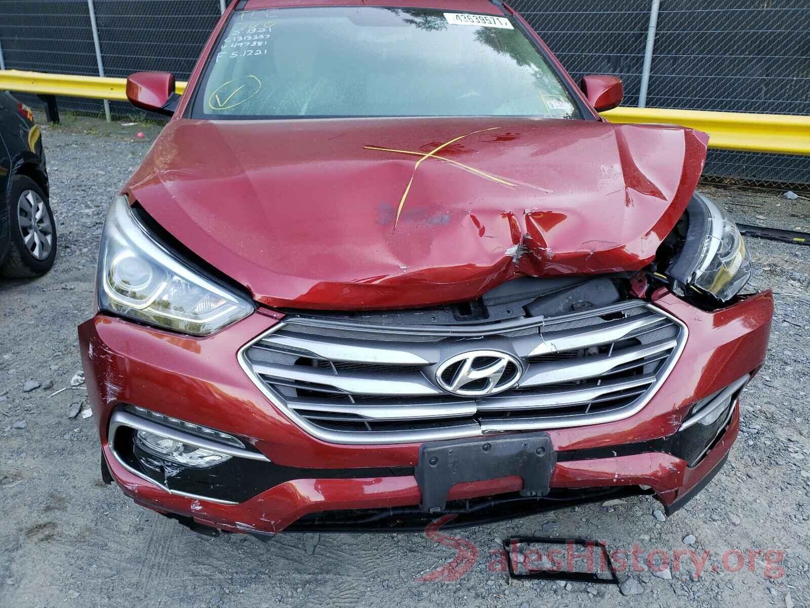 5XYZU3LBXHG497381 2017 HYUNDAI SANTA FE