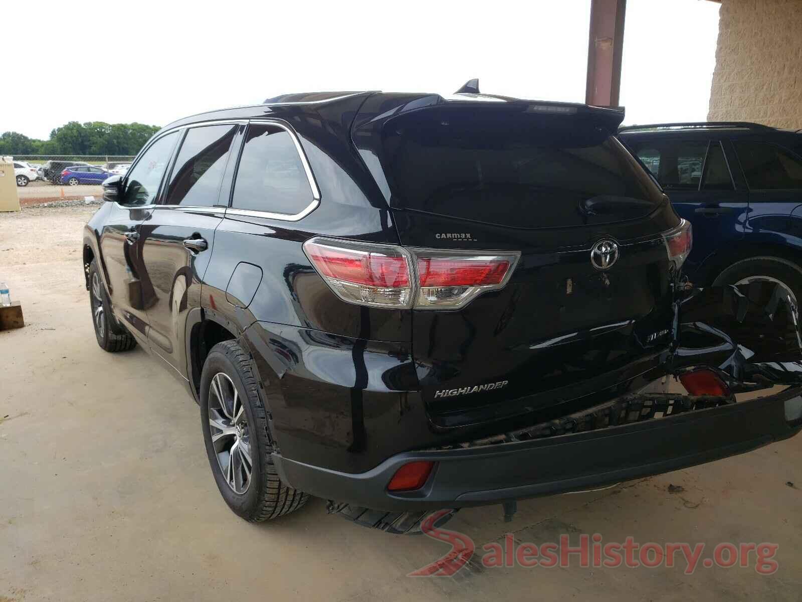 5TDJKRFH2GS295092 2016 TOYOTA HIGHLANDER