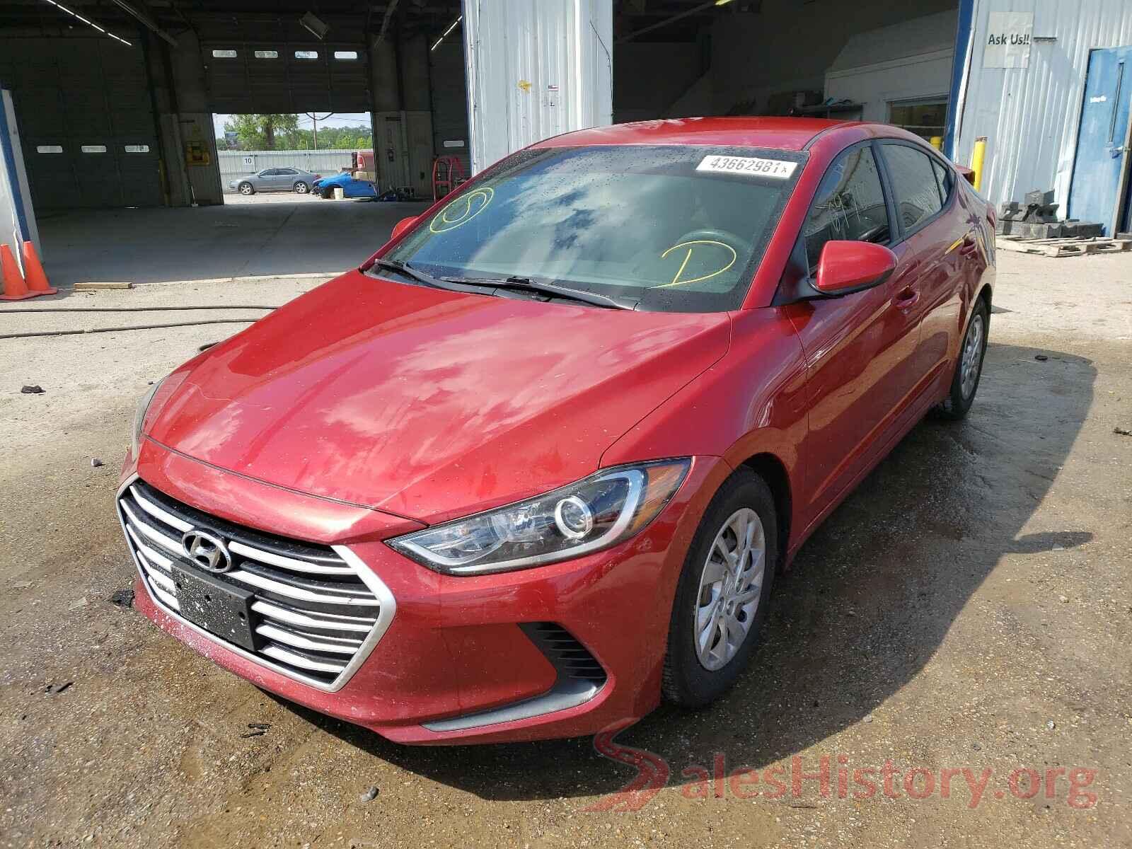 5NPD74LF8HH102925 2017 HYUNDAI ELANTRA