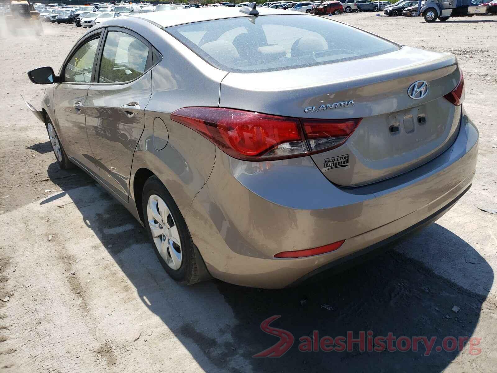 5NPDH4AE5GH749417 2016 HYUNDAI ELANTRA