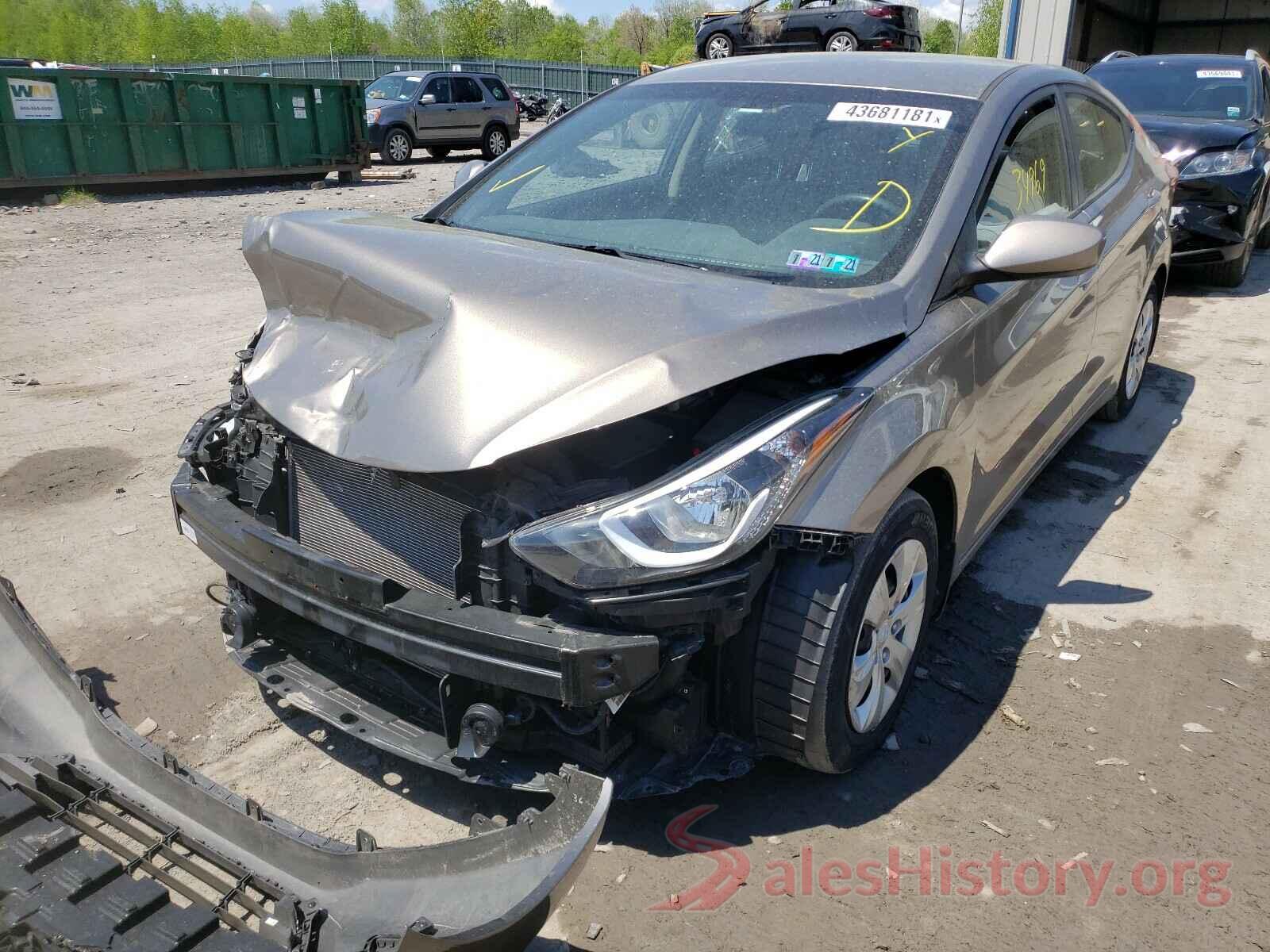 5NPDH4AE5GH749417 2016 HYUNDAI ELANTRA