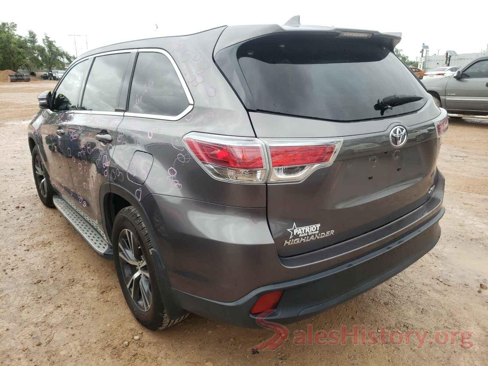 5TDKKRFH1GS178527 2016 TOYOTA HIGHLANDER