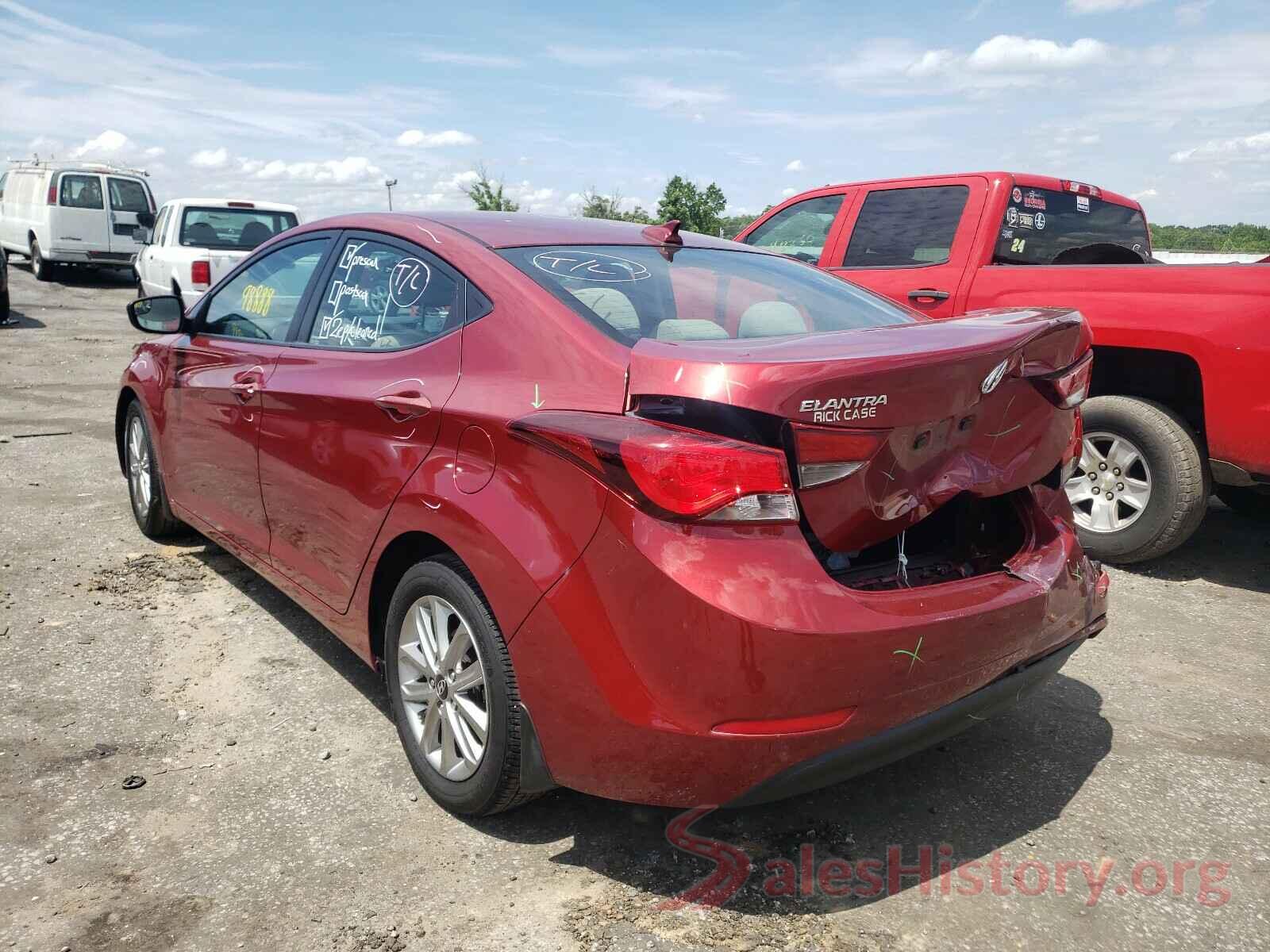 5NPDH4AE7GH656625 2016 HYUNDAI ELANTRA