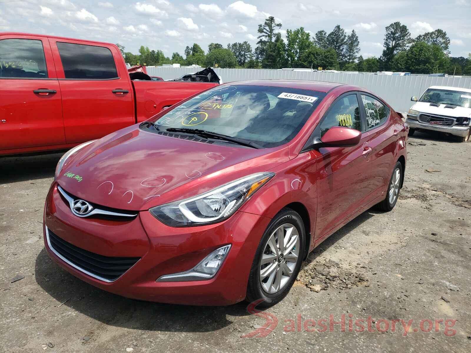 5NPDH4AE7GH656625 2016 HYUNDAI ELANTRA