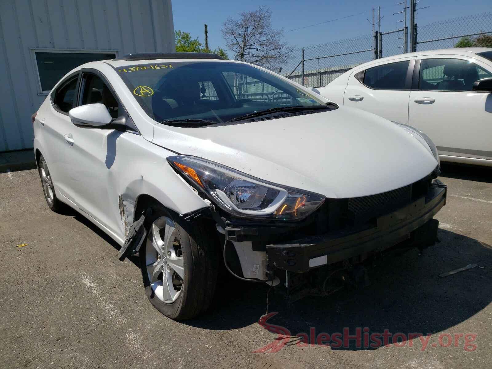 5NPDH4AE8GH753929 2016 HYUNDAI ELANTRA