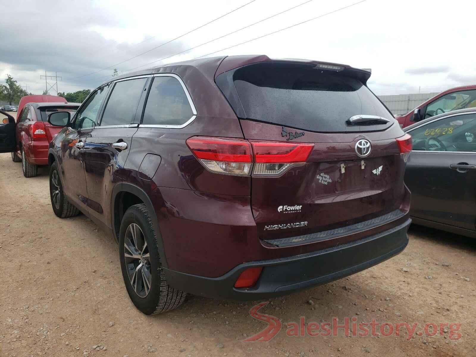 5TDZARFH0KS058518 2019 TOYOTA HIGHLANDER