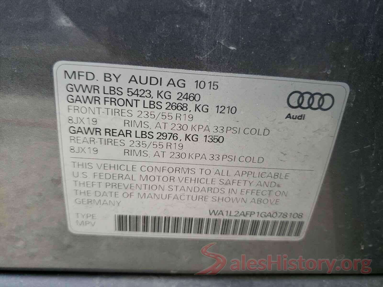 WA1L2AFP1GA078108 2016 AUDI Q5