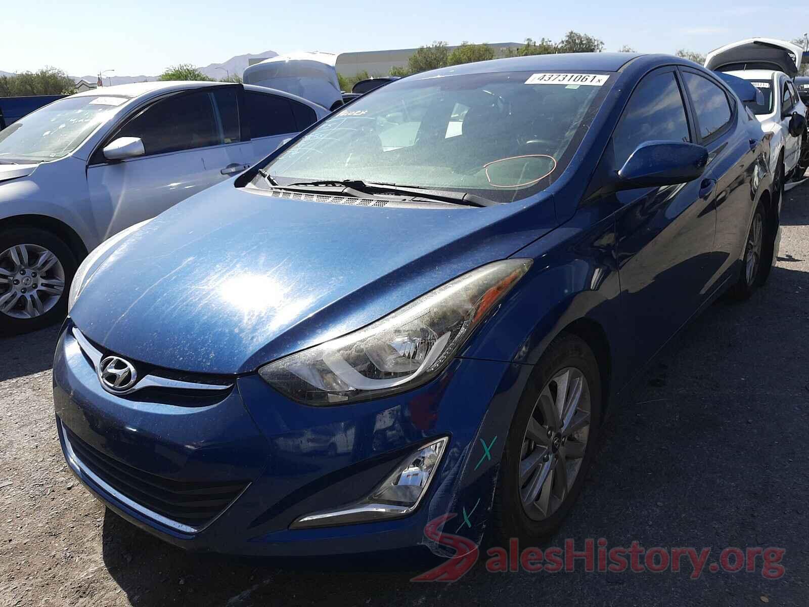 KMHDH4AE9GU511510 2016 HYUNDAI ELANTRA