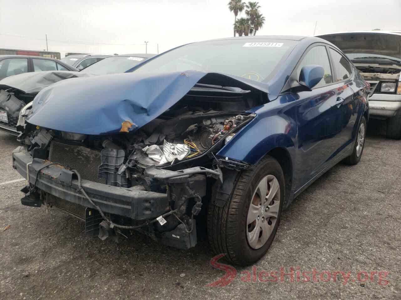 KMHDH4AEXGU601202 2016 HYUNDAI ELANTRA