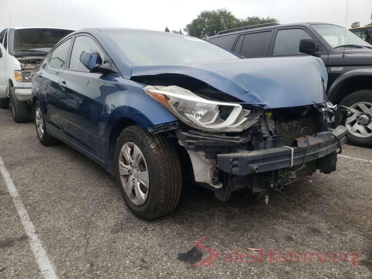 KMHDH4AEXGU601202 2016 HYUNDAI ELANTRA