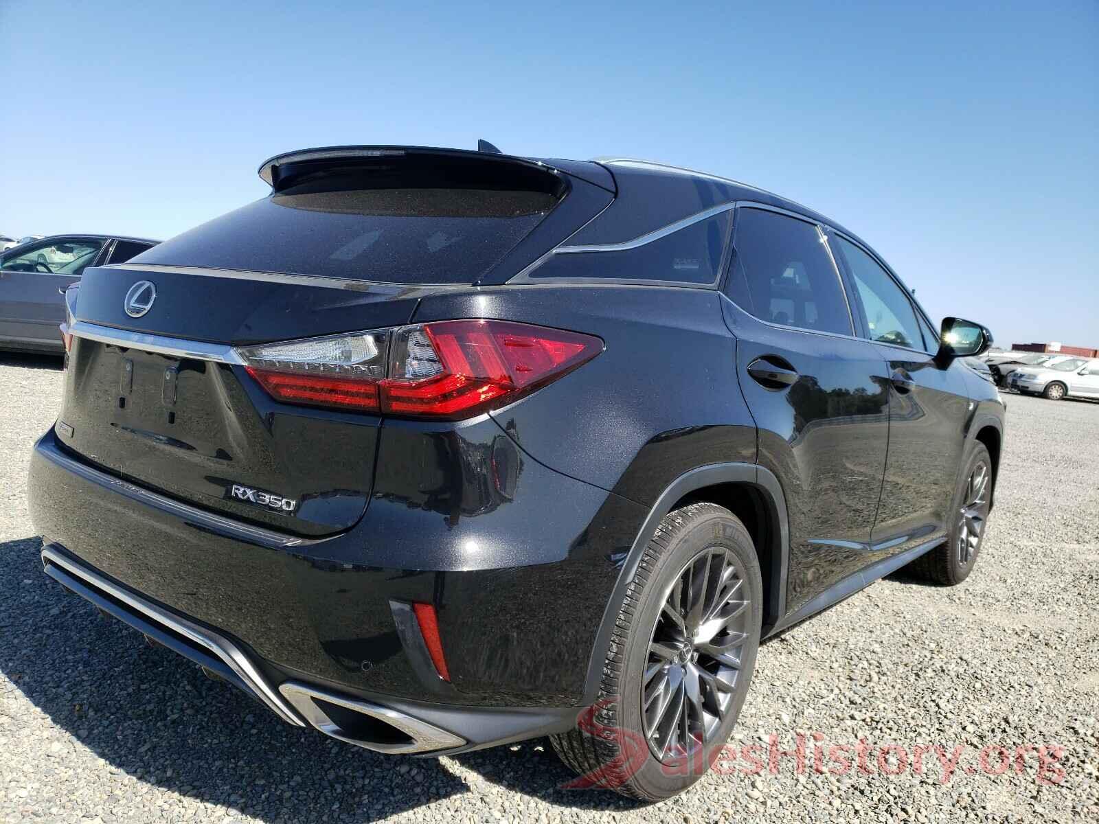 2T2BZMCA6HC134213 2017 LEXUS RX350