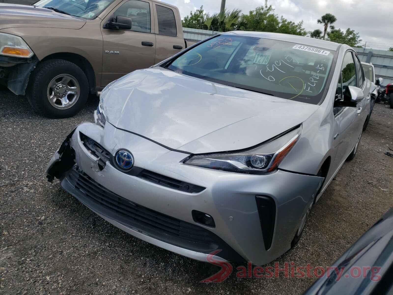 JTDKARFUXL3106995 2020 TOYOTA PRIUS