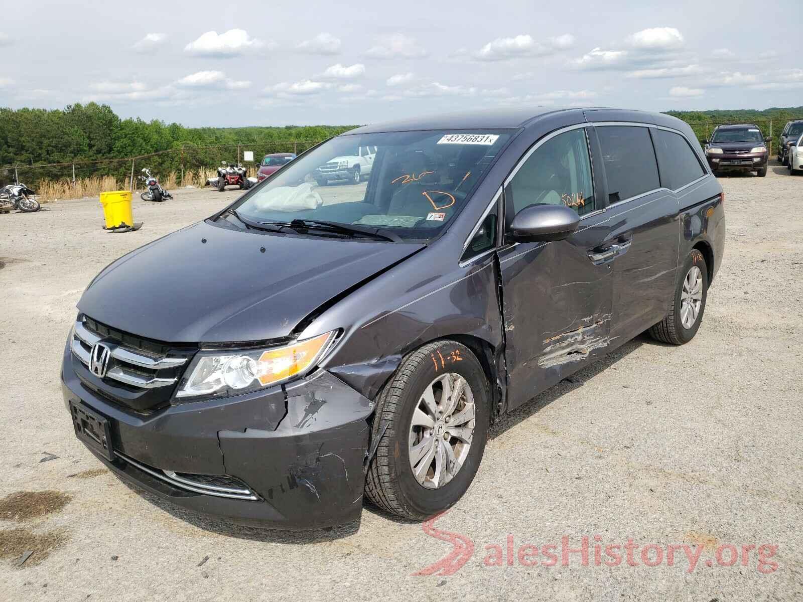 5FNRL5H37GB084291 2016 HONDA ODYSSEY