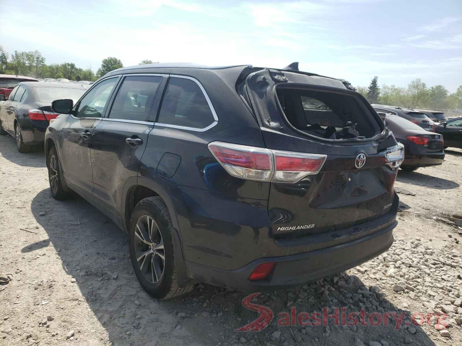 5TDJKRFH4GS224976 2016 TOYOTA HIGHLANDER