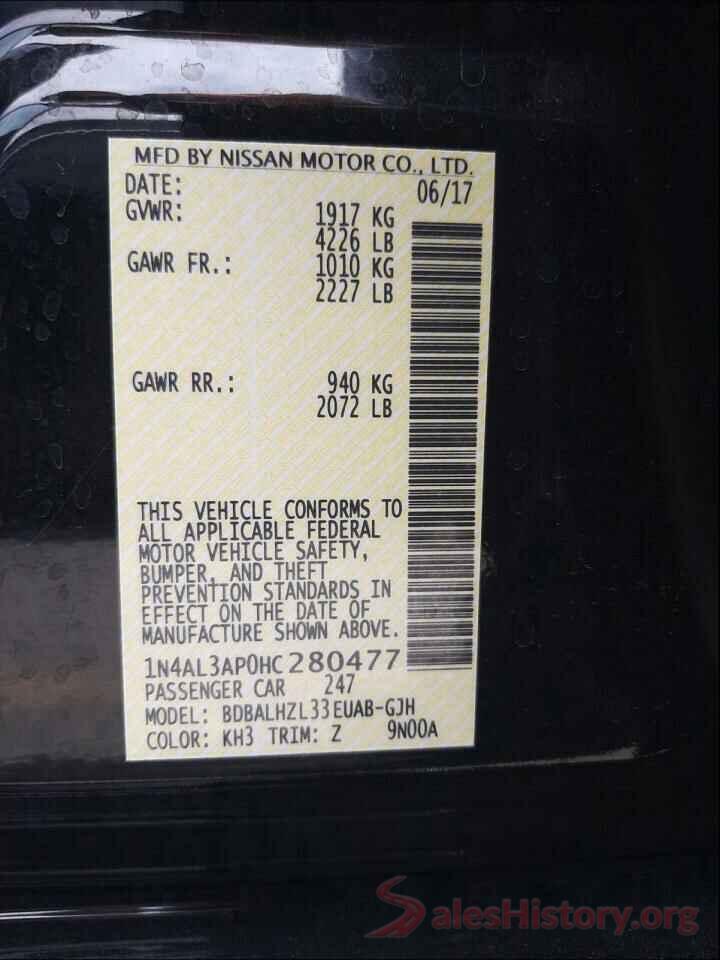 1N4AL3AP0HC280477 2017 NISSAN ALTIMA