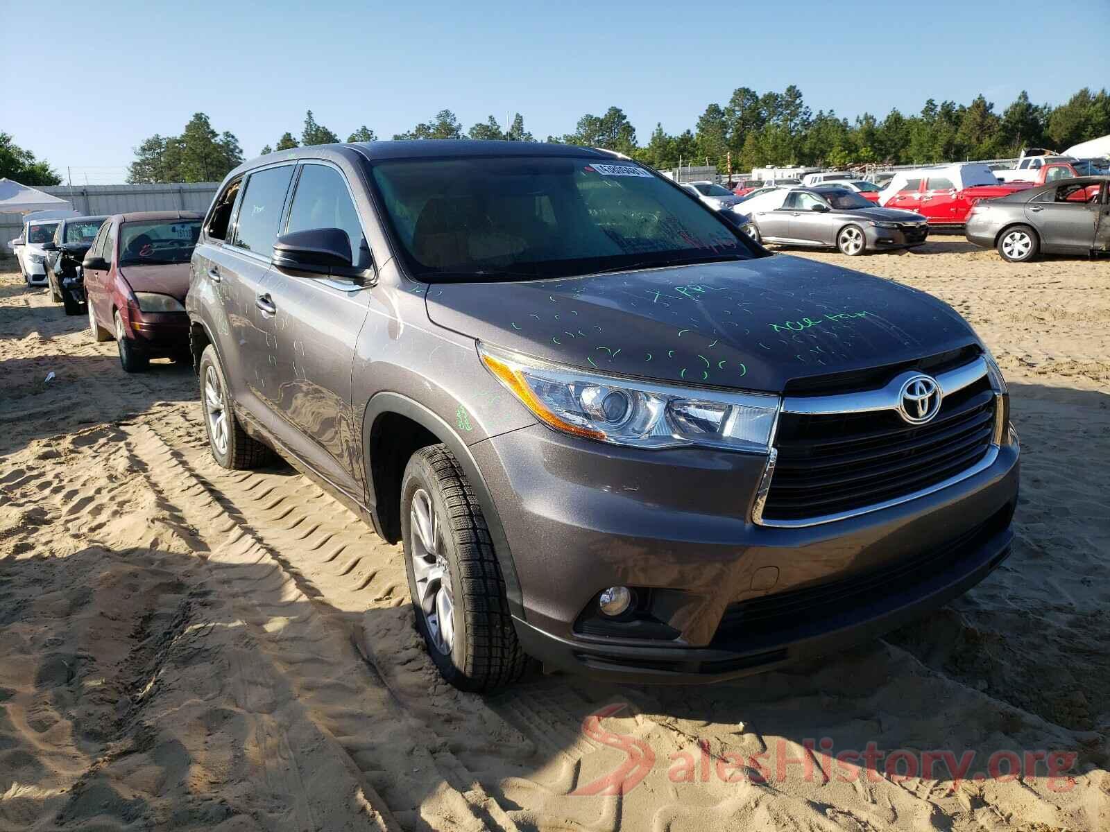 5TDZKRFH9GS152806 2016 TOYOTA HIGHLANDER