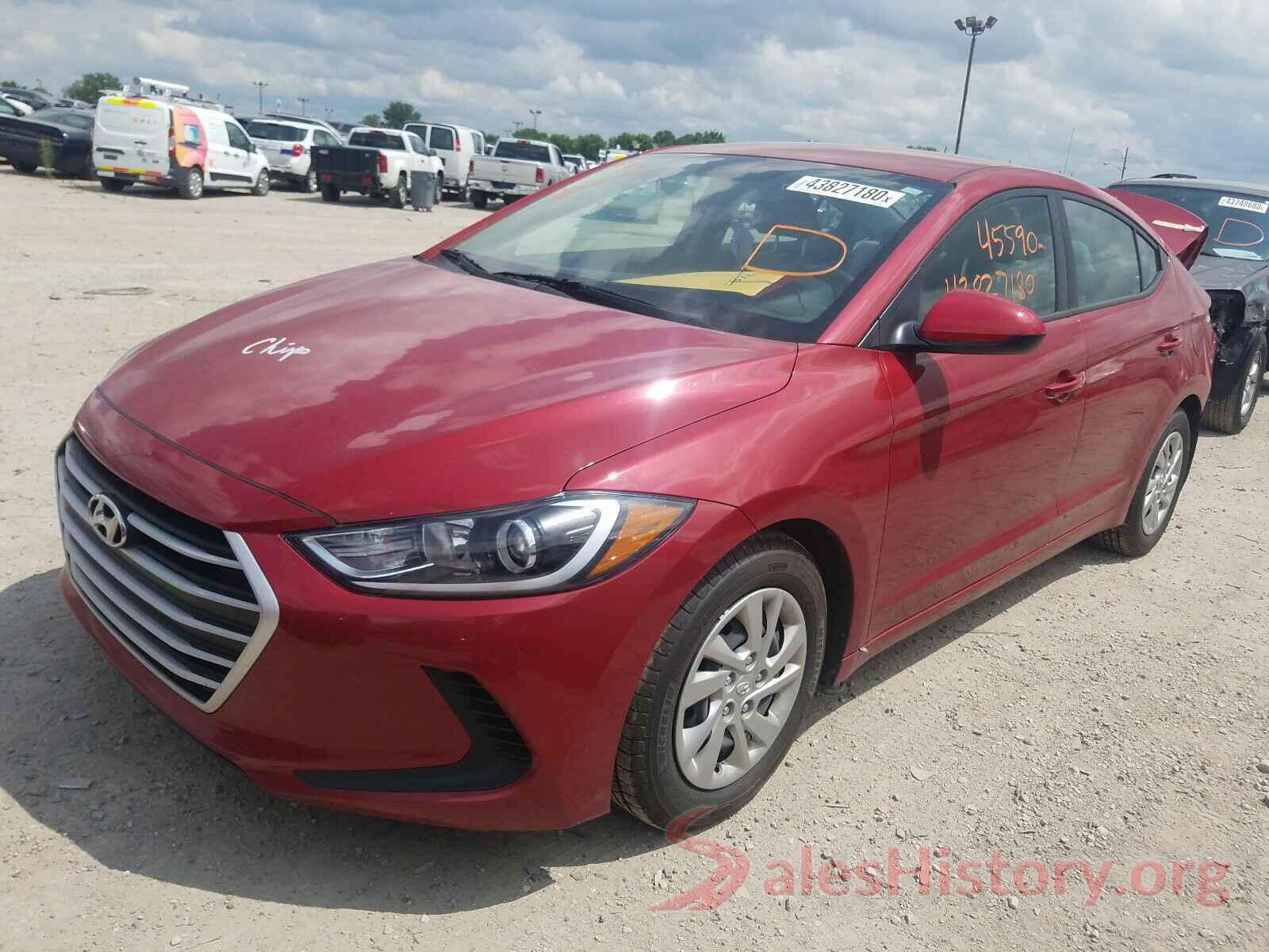 KMHD74LF1HU190699 2017 HYUNDAI ELANTRA