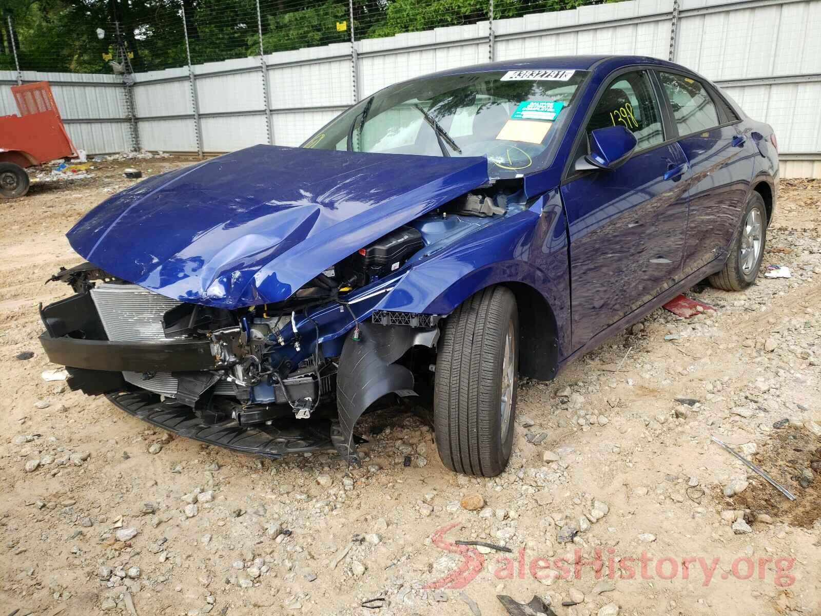 5NPLL4AG2MH040855 2021 HYUNDAI ELANTRA