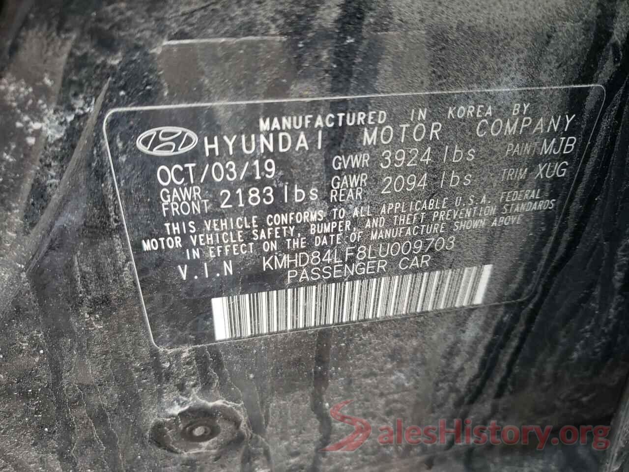 KMHD84LF8LU009703 2020 HYUNDAI ELANTRA