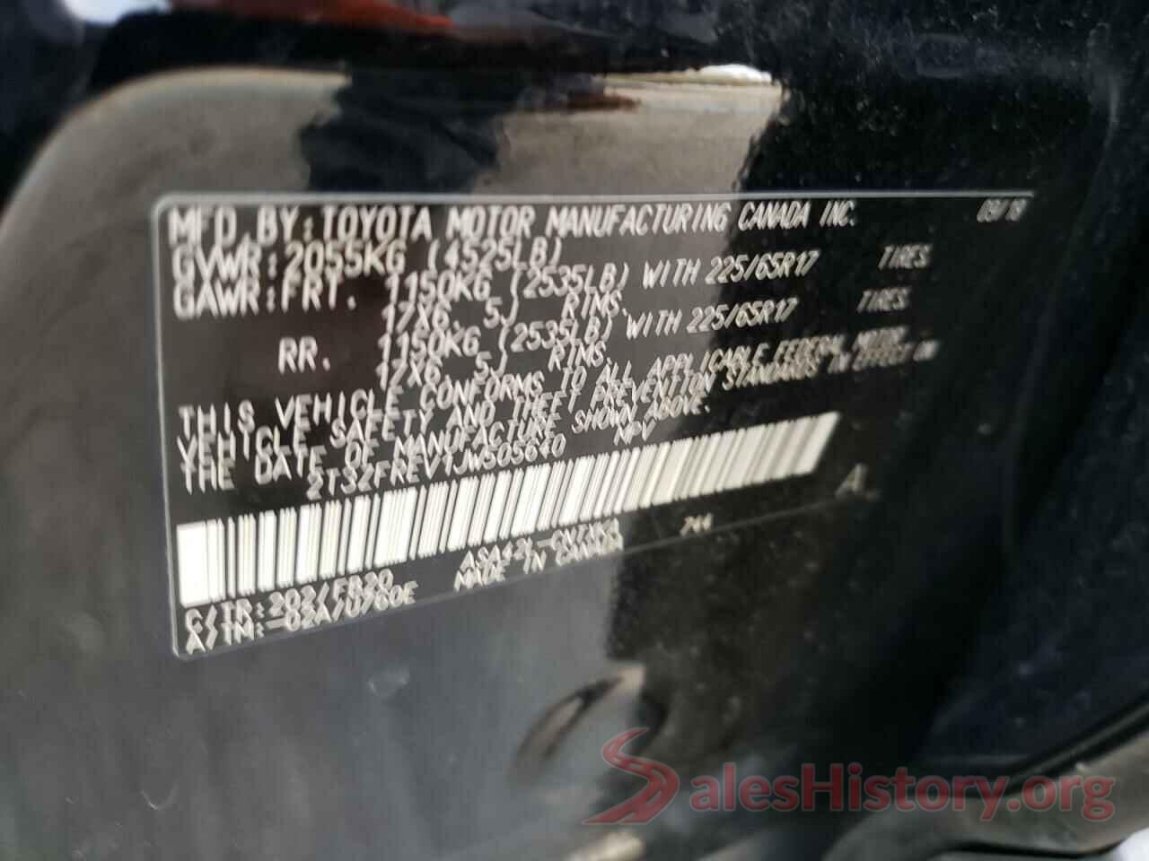 2T3ZFREV1JW505640 2018 TOYOTA RAV4