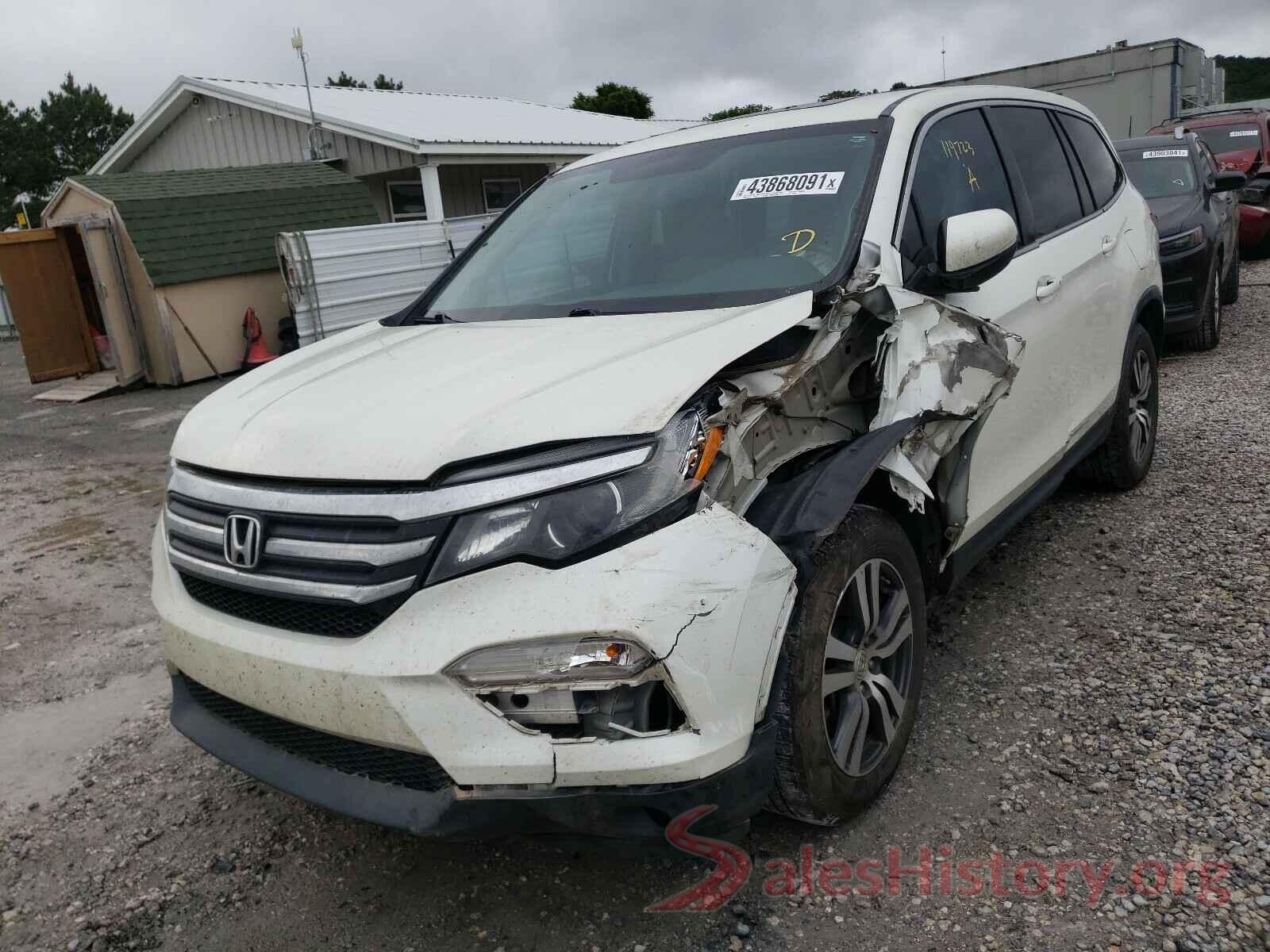 5FNYF5H56GB007593 2016 HONDA PILOT