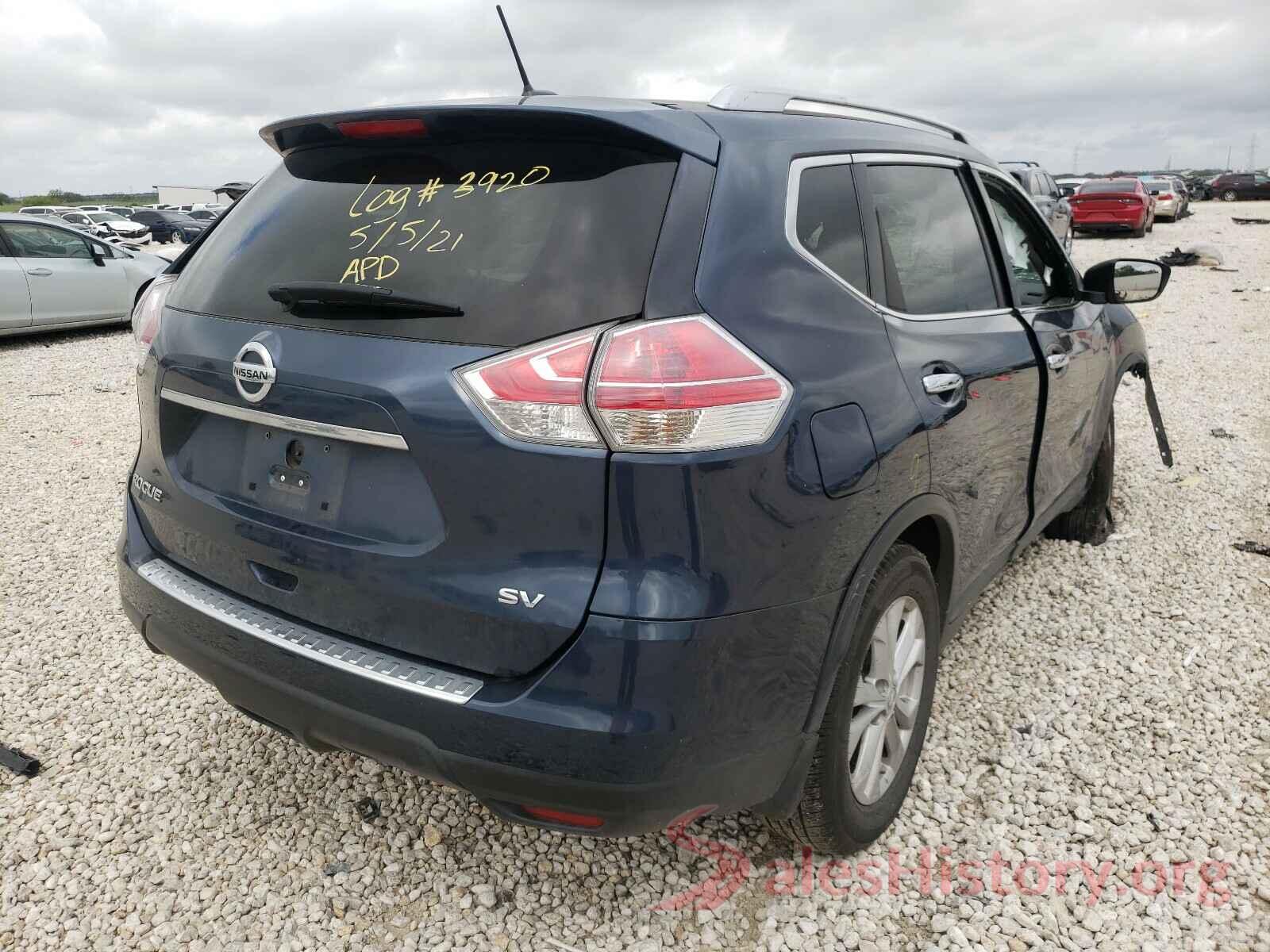 KNMAT2MT0GP599009 2016 NISSAN ROGUE