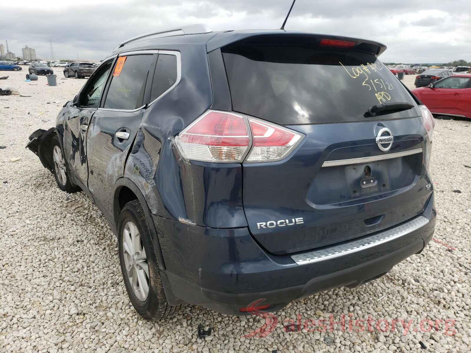 KNMAT2MT0GP599009 2016 NISSAN ROGUE