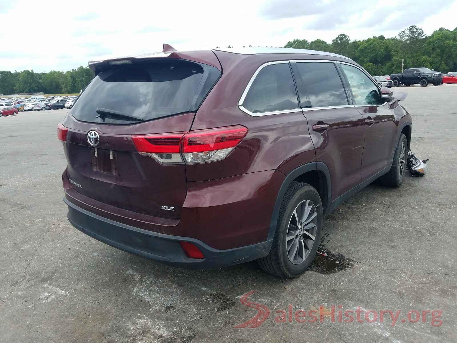 5TDKZRFH9KS354826 2019 TOYOTA HIGHLANDER