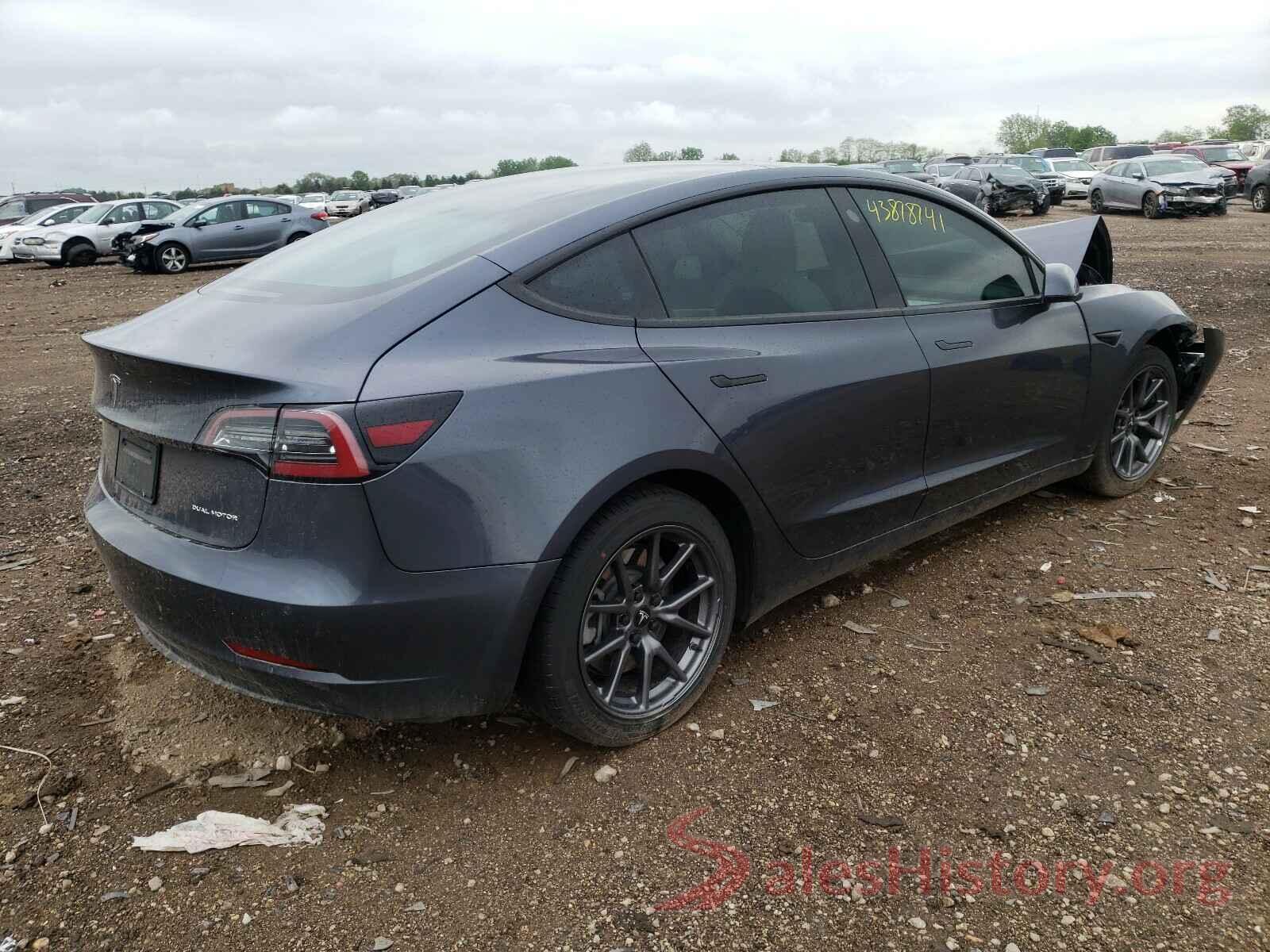 5YJ3E1EB6KF421336 2019 TESLA MODEL 3