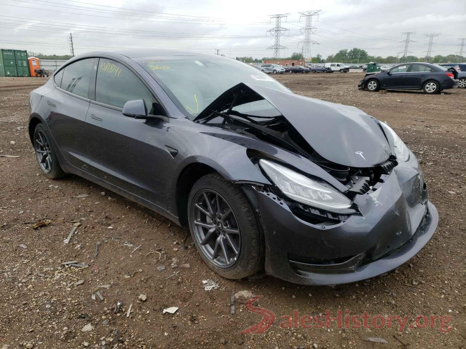 5YJ3E1EB6KF421336 2019 TESLA MODEL 3