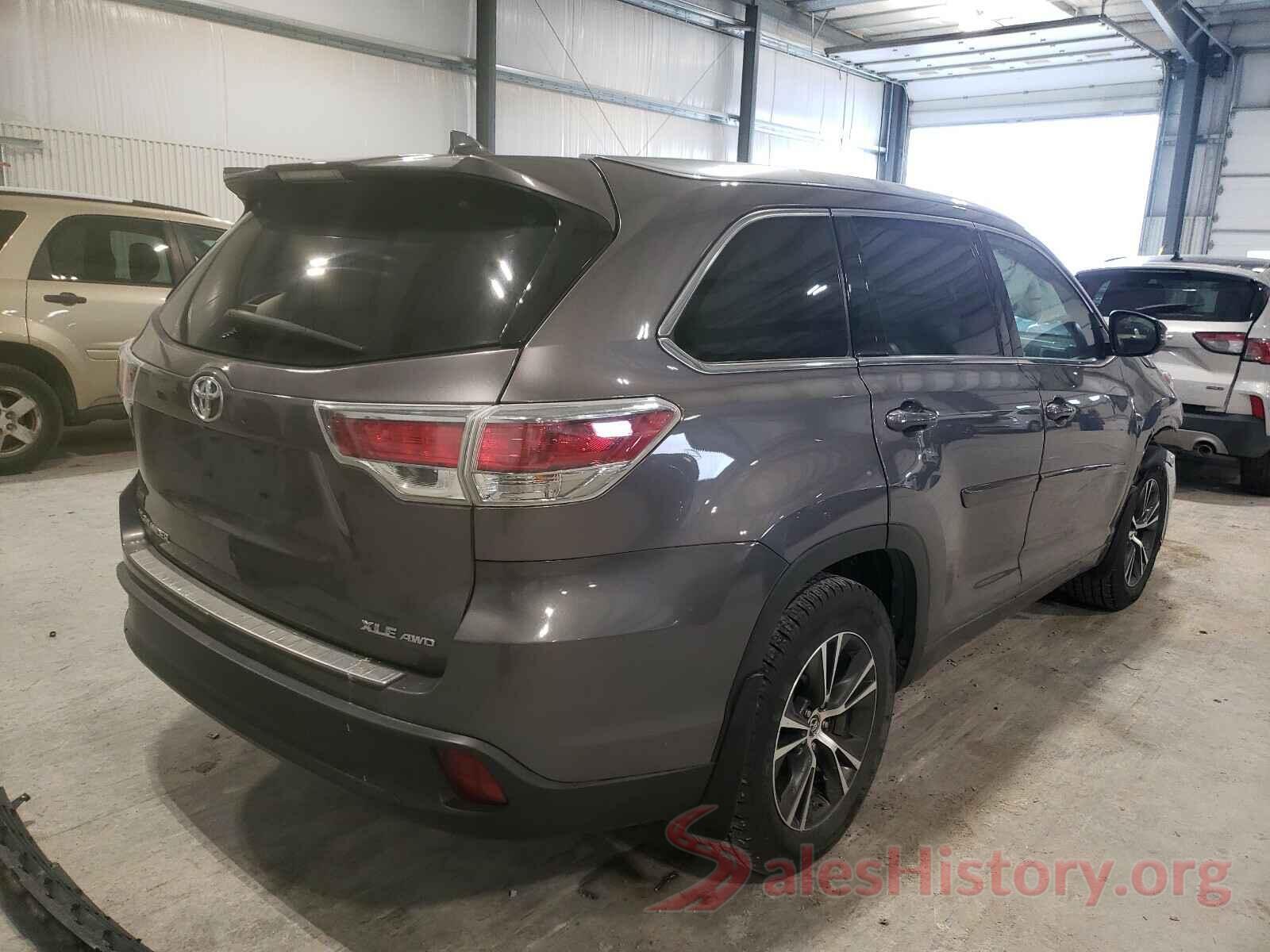 5TDJKRFH6GS231878 2016 TOYOTA HIGHLANDER