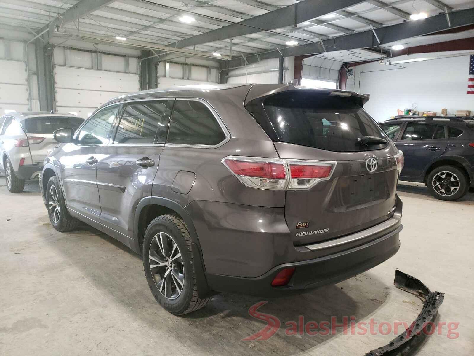 5TDJKRFH6GS231878 2016 TOYOTA HIGHLANDER