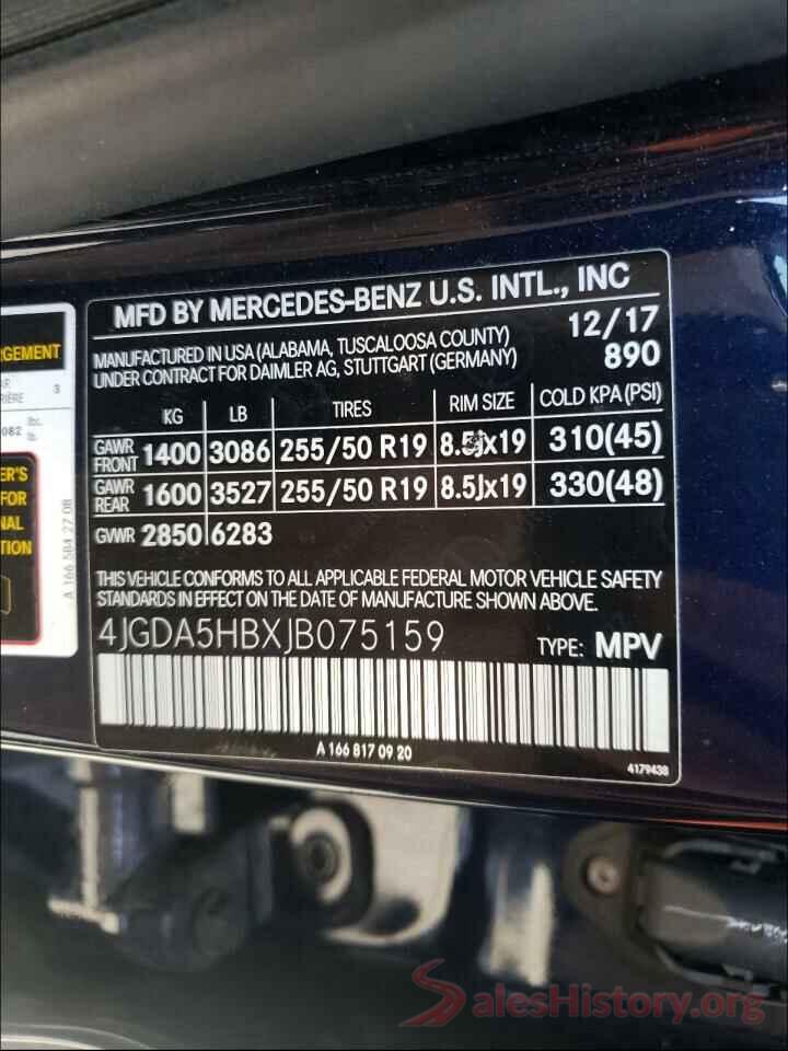 4JGDA5HBXJB075159 2018 MERCEDES-BENZ GLE-CLASS