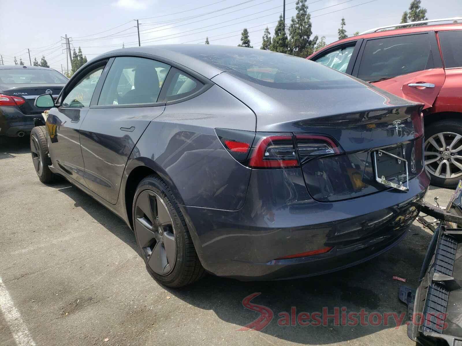 5YJ3E1EA8MF940107 2021 TESLA MODEL 3