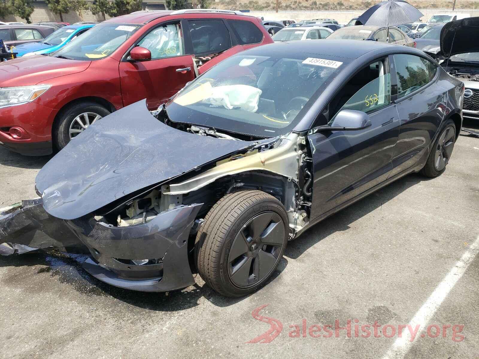 5YJ3E1EA8MF940107 2021 TESLA MODEL 3