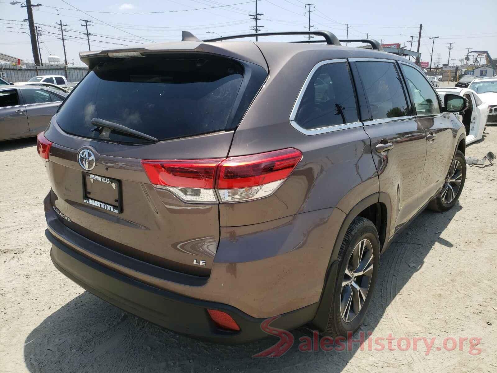 5TDZZRFH3JS288299 2018 TOYOTA HIGHLANDER