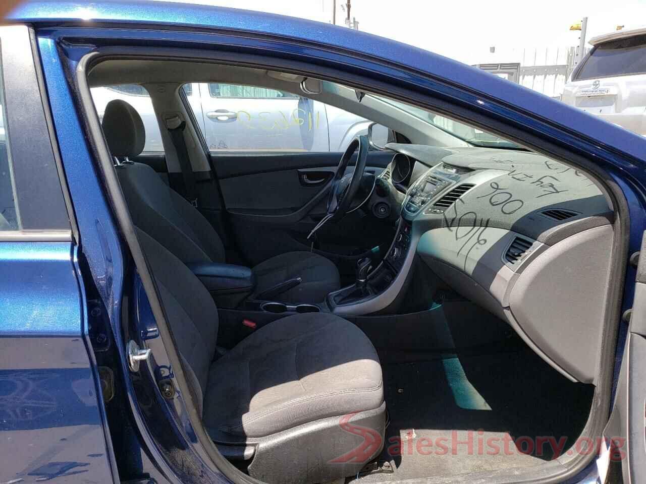 5NPDH4AEXGH702075 2016 HYUNDAI ELANTRA